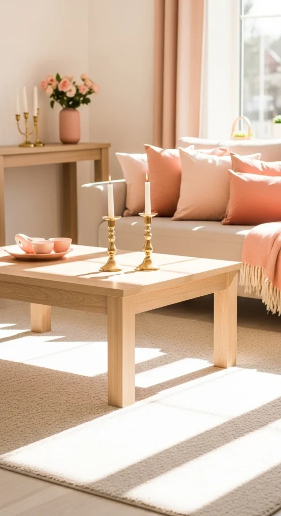 Peach, Blush, and Gold