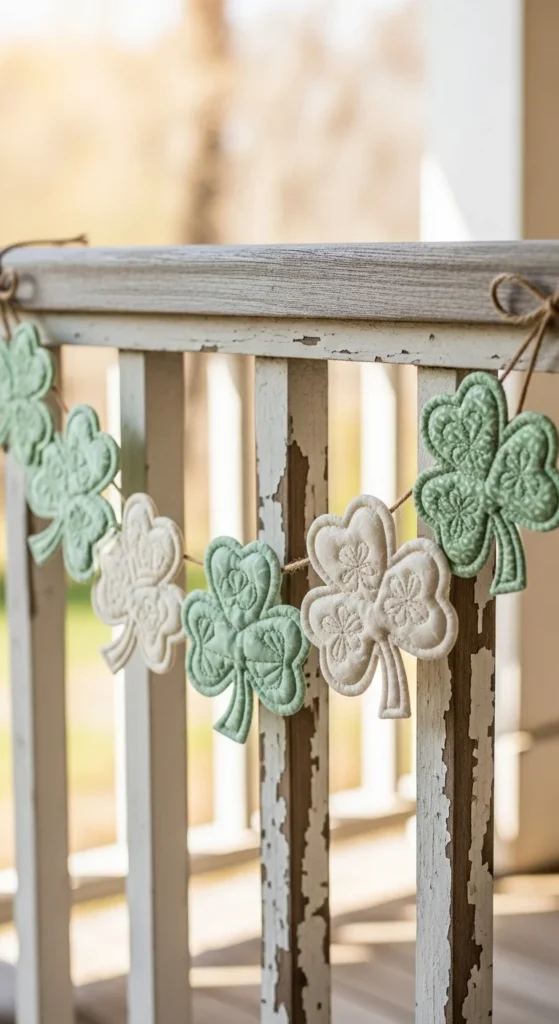Quilted Shamrock Banner