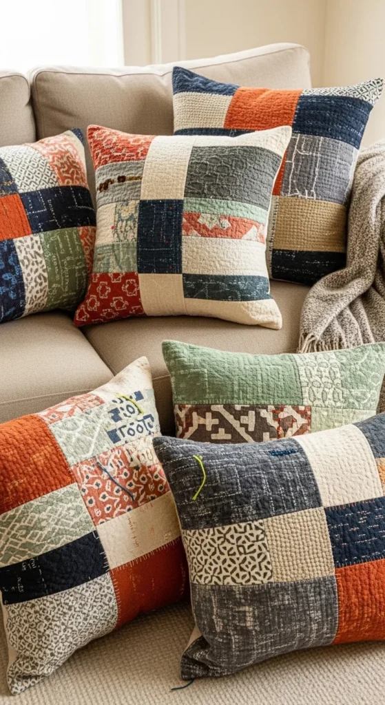 Recycled Fabric Pillows