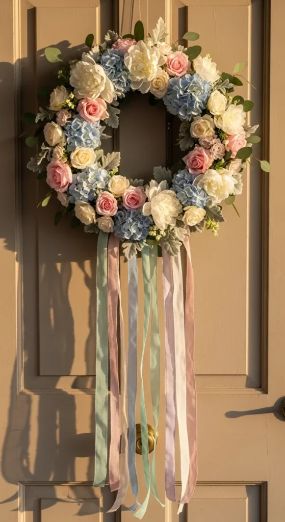 Ribbon Cascade Wreath