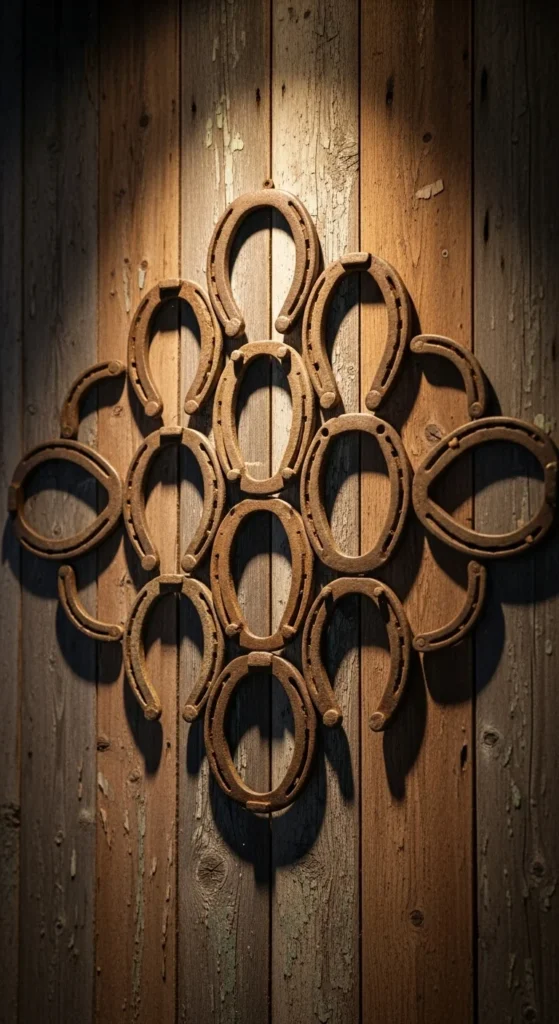 Rustic Horseshoe Wall Art