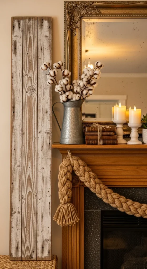 Rustic Mantel Leaning Sign