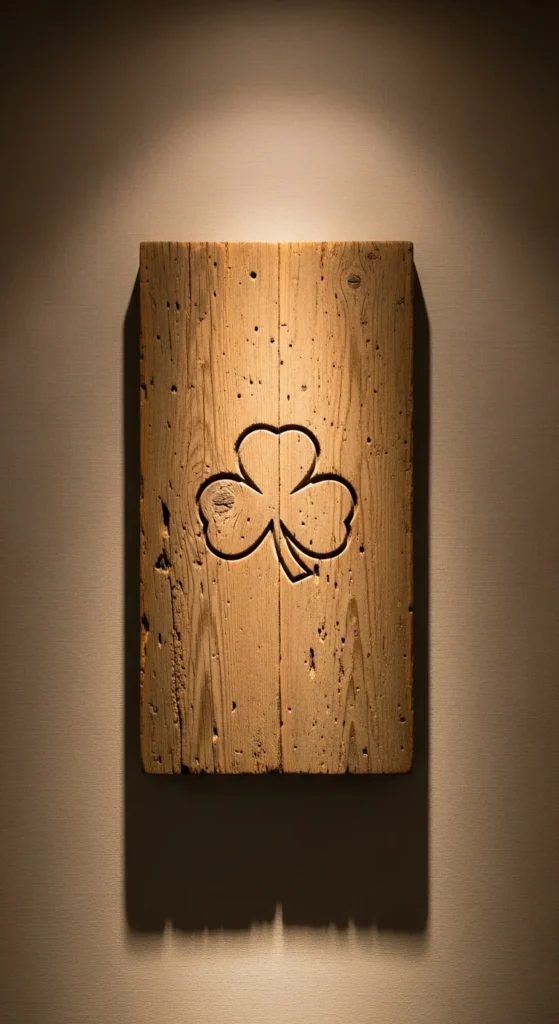 Rustic Wood Clover Wall Panels