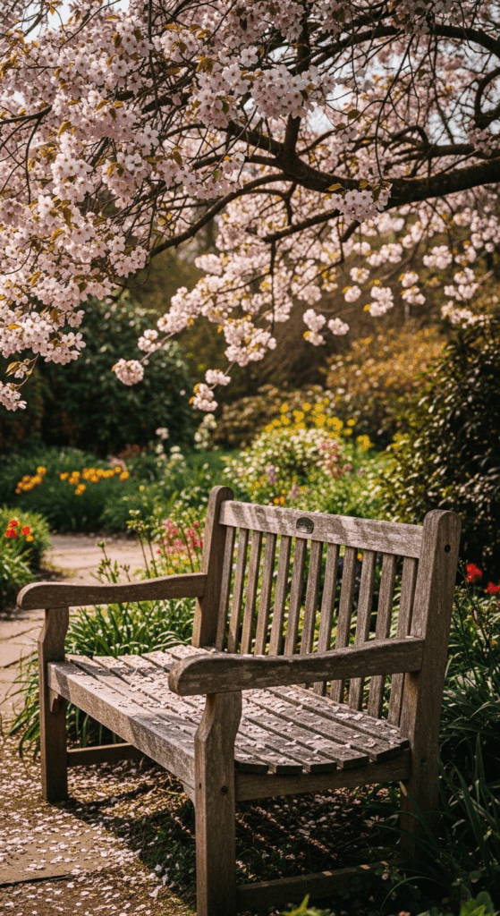 Rustic Wooden Garden Bench