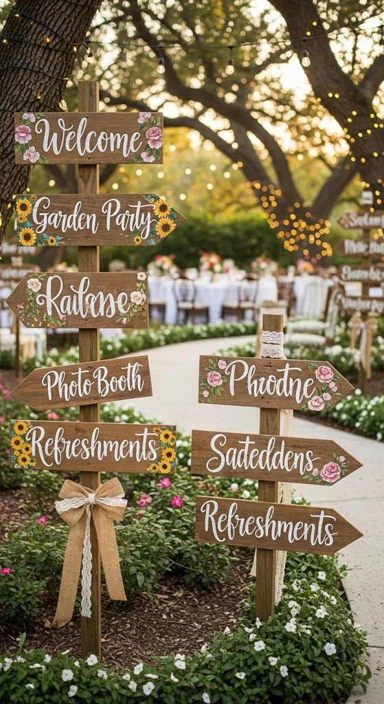 Rustic Wooden Signage