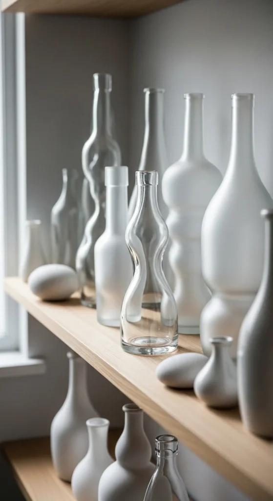 Sculptural Glass Bottles for a Unique Accent