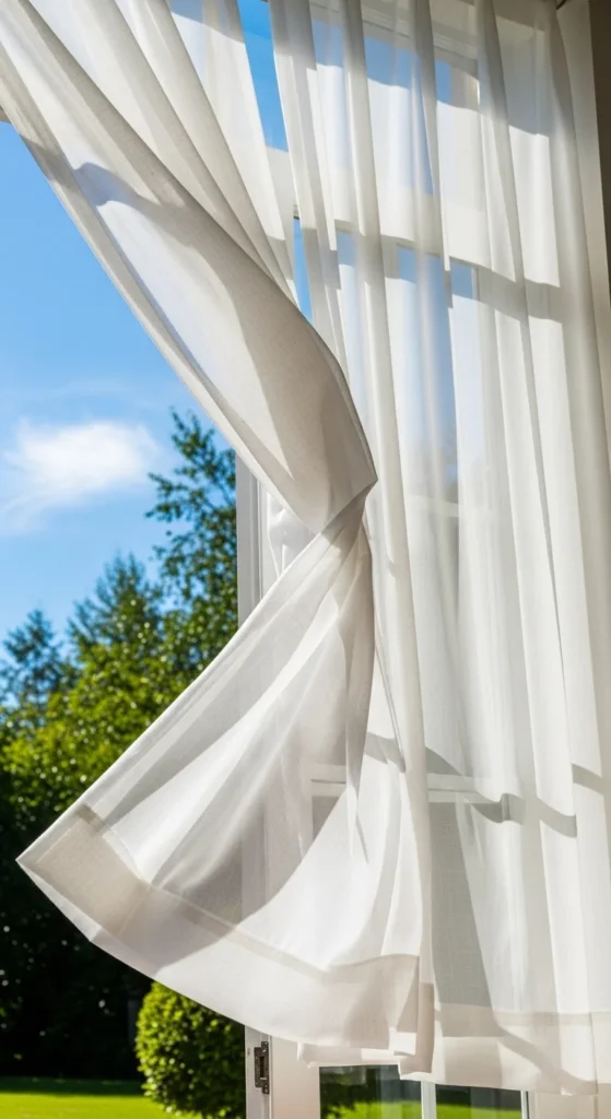 Sheer Curtains for Lightness