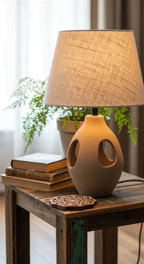 Simple Clay Table Lamps