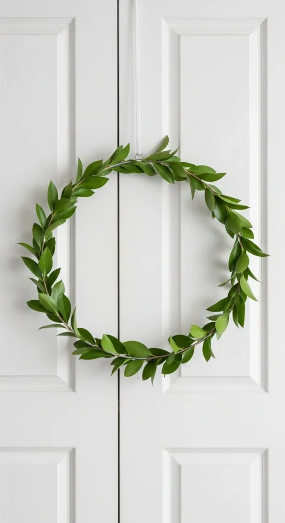 Simple Spring Hoop with Greens