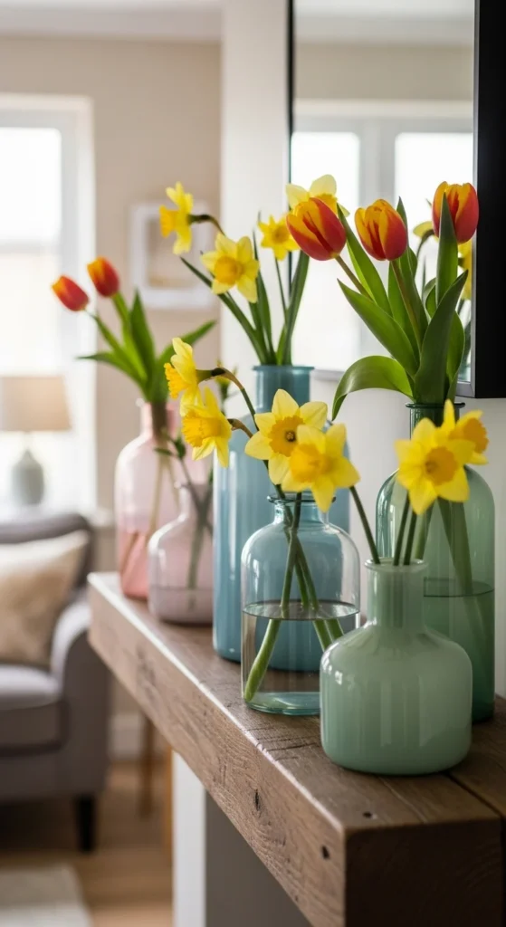 Soft Colored Glass Vases