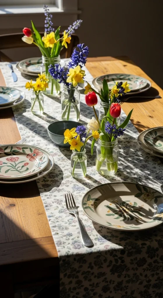 Soft Floral Table Runners