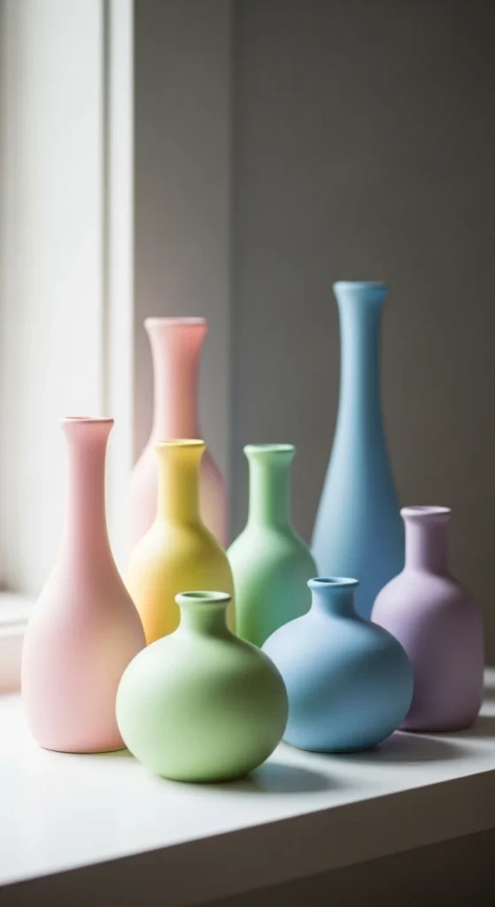 Soft Pastel Vases for a Gentle Touch