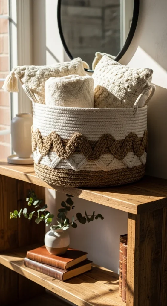 Soft-Textured Basket Storage