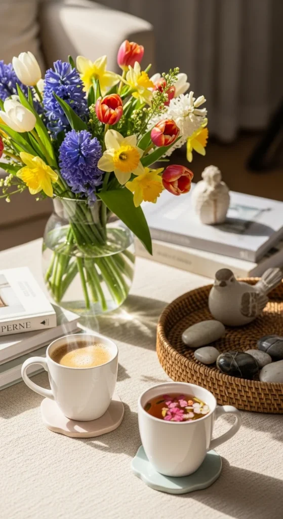 Spring Coffee Table Decor
