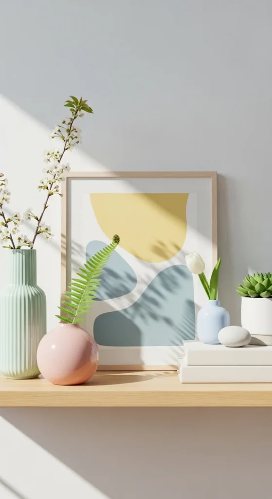 Spring Shelf Decor