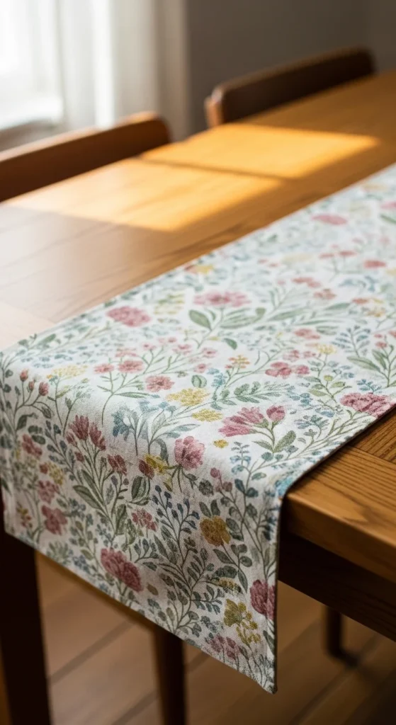 Spring-Themed Table Runner