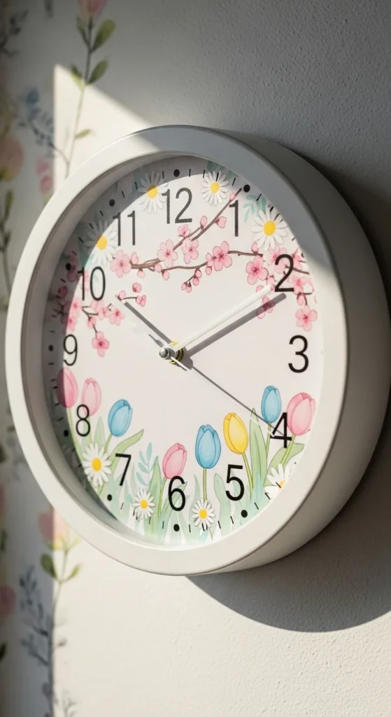 Spring-Themed Wall Clocks