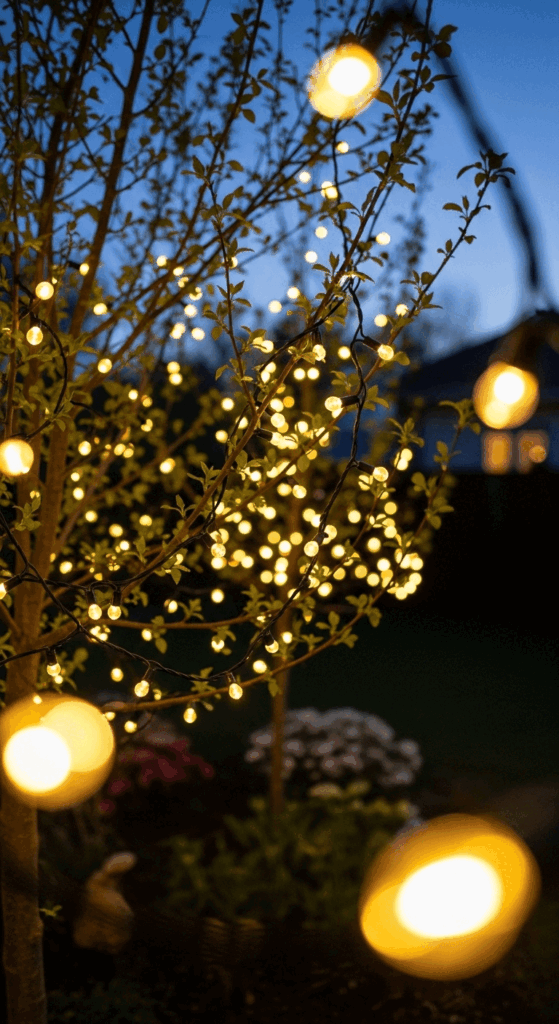 String Lights in the Trees