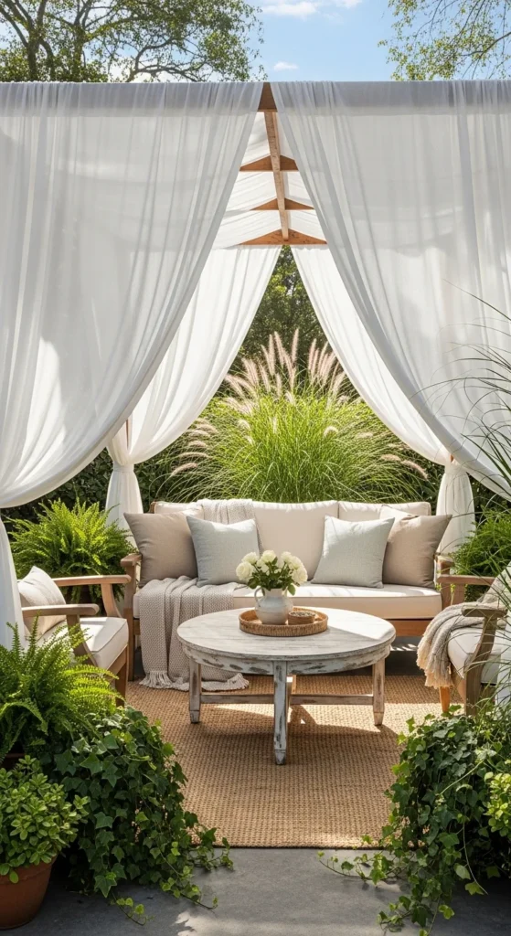 String a Canopy of Drapes