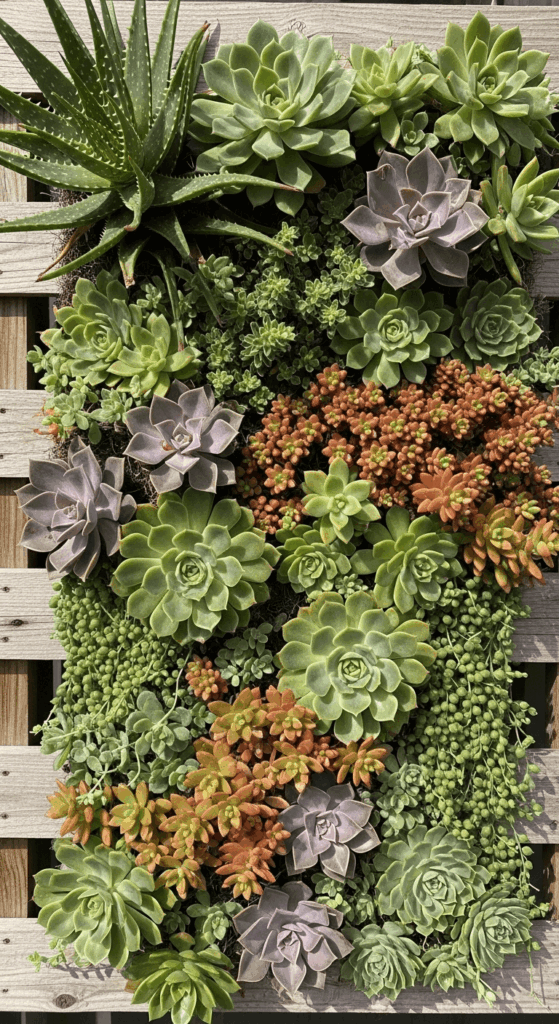 Succulent Wall Garden