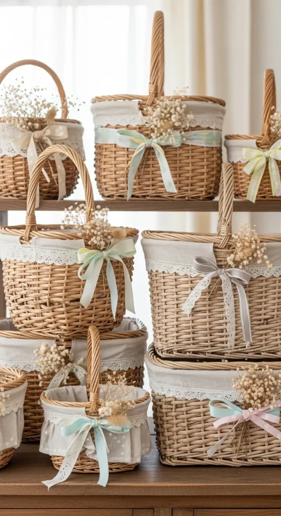 Thrifted Baskets for Storage