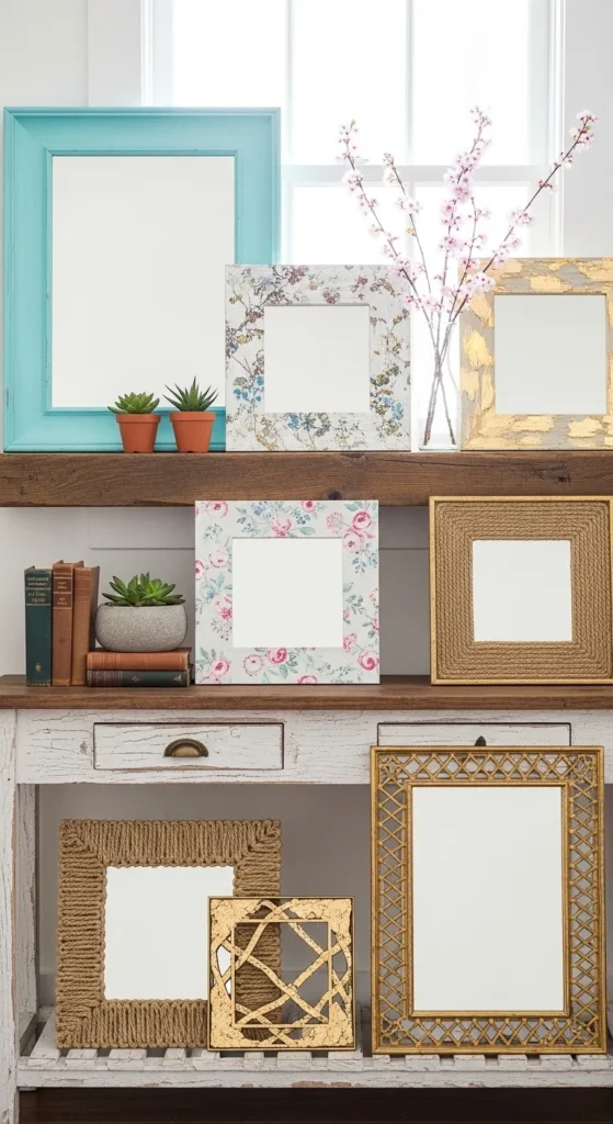 Thrifted Mirrors with Custom Frames