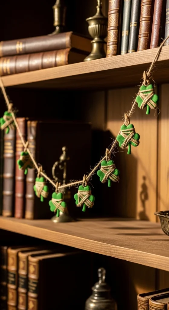 Twine-Wrapped Shamrocks