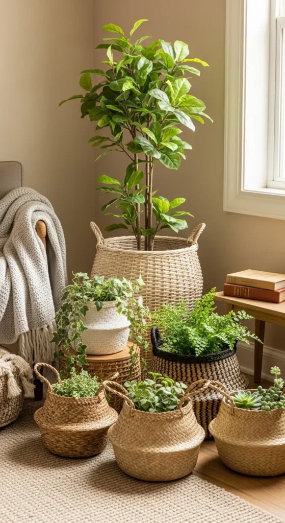 Use Baskets as Planters
