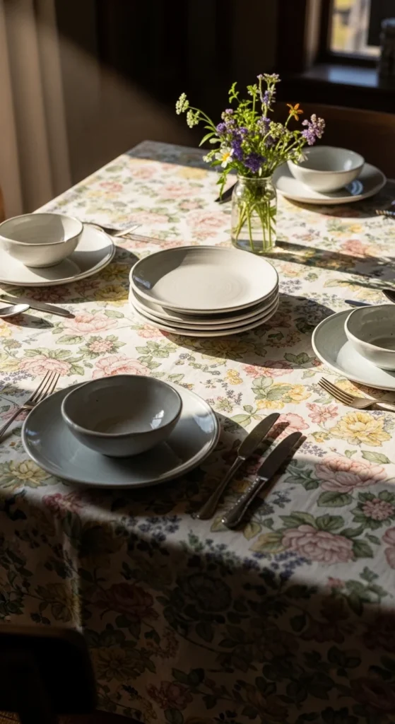 Vintage Floral Tablecloths
