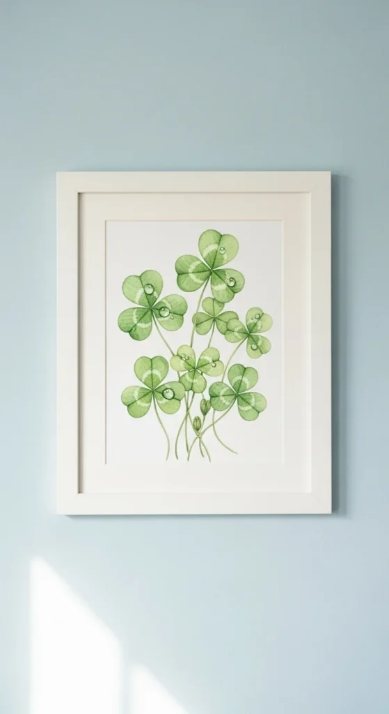 Watercolor Clover Paintings