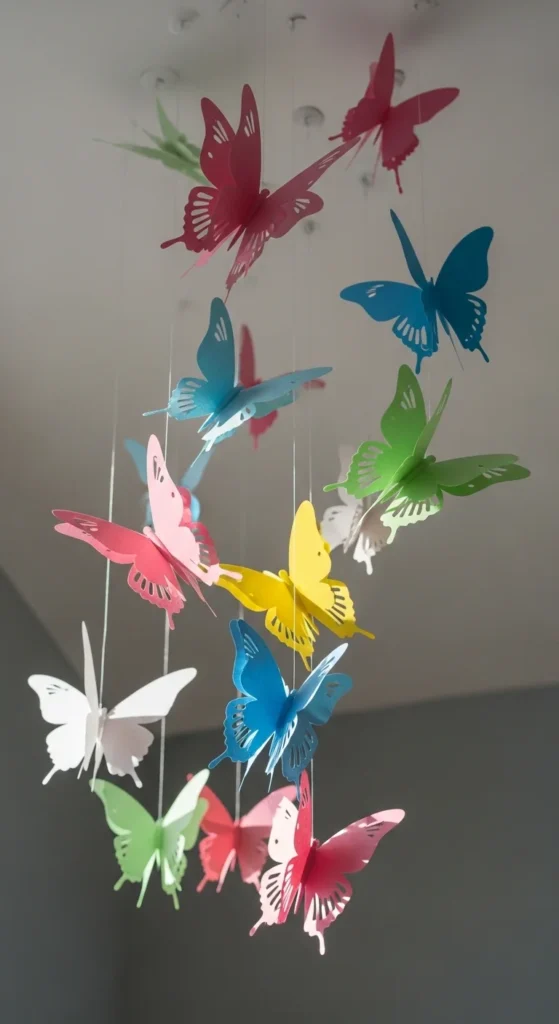 Whimsical Hanging Butterflies