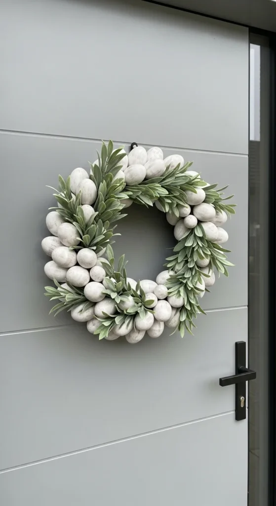 Whitewashed Easter Egg Wreath
