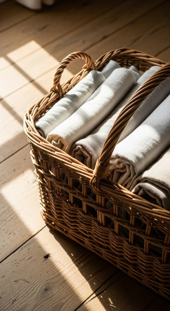 Wicker Baskets with Patina