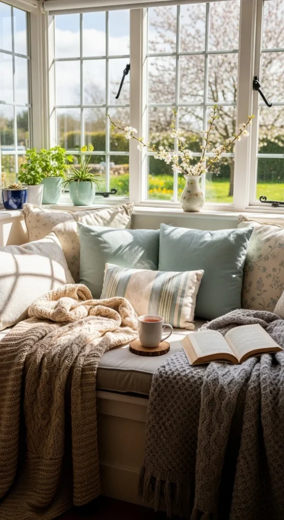 Window Seat with Cushions