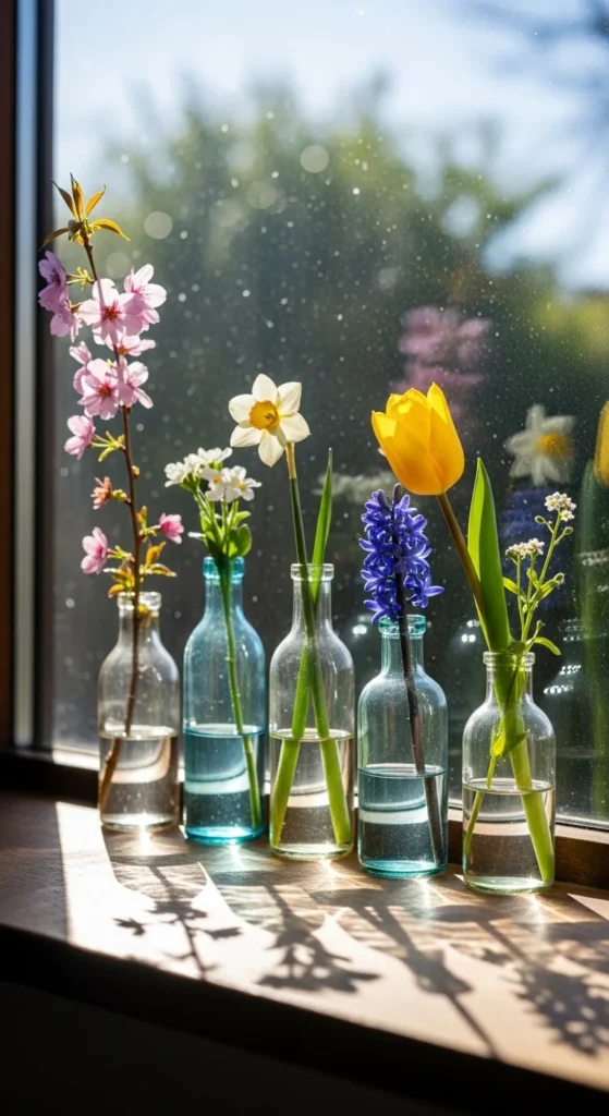 Windowsill Mini Bottles