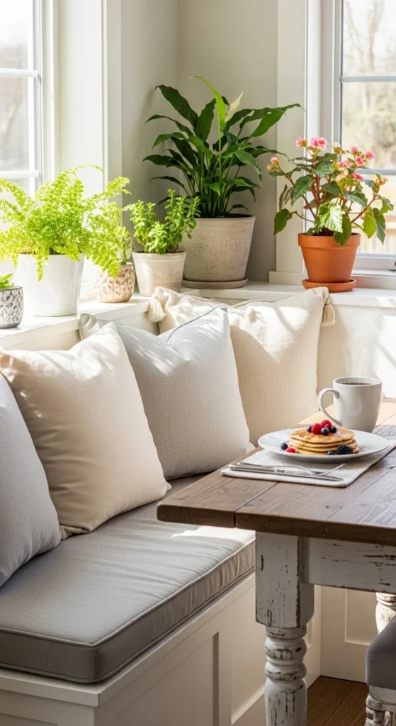 how to decorate a breakfast nook