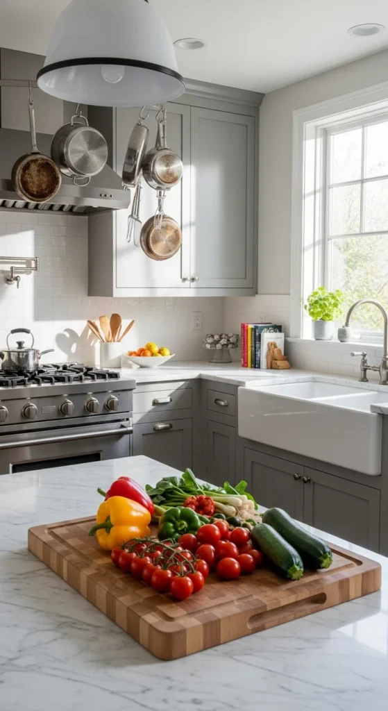 how to decorate a chef-style kitchen