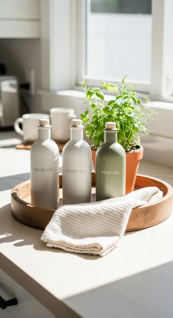 how to decorate kitchen trays