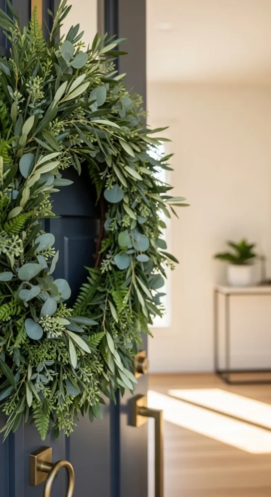 layered green wreaths