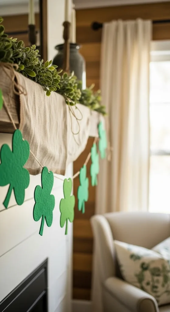 rustic shamrock banners