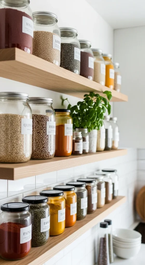 Embrace Open Shelving and Glass Storage