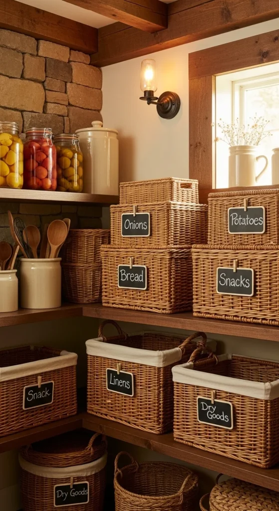 Layer Your Storage with Baskets and Bins