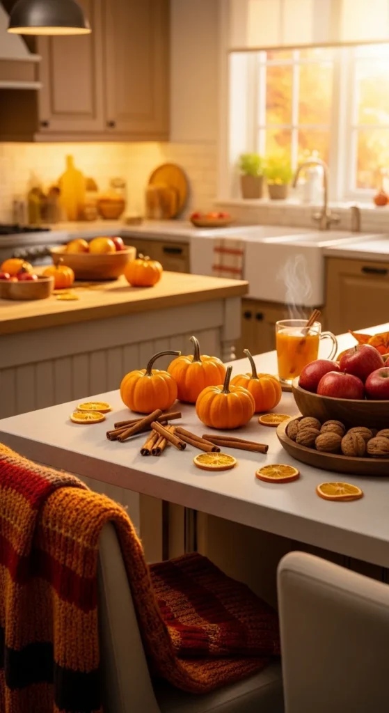 how to decorate a kitchen for fall