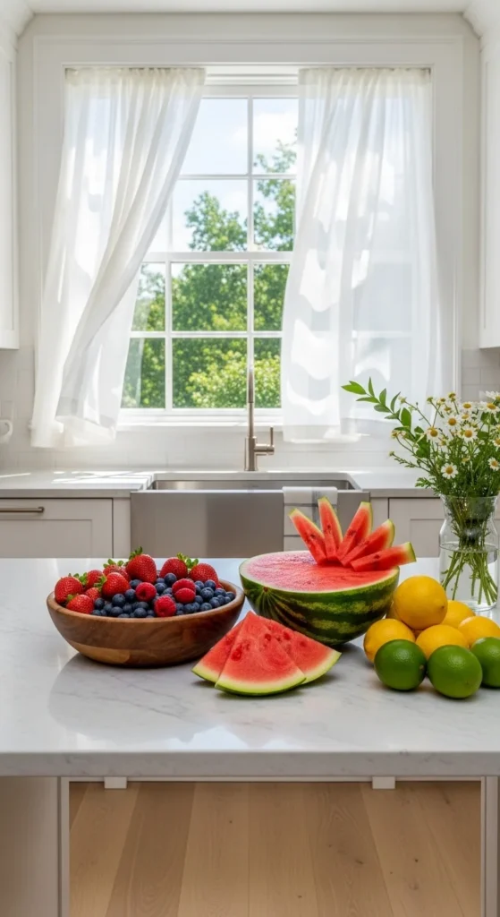 how to decorate a kitchen for summer