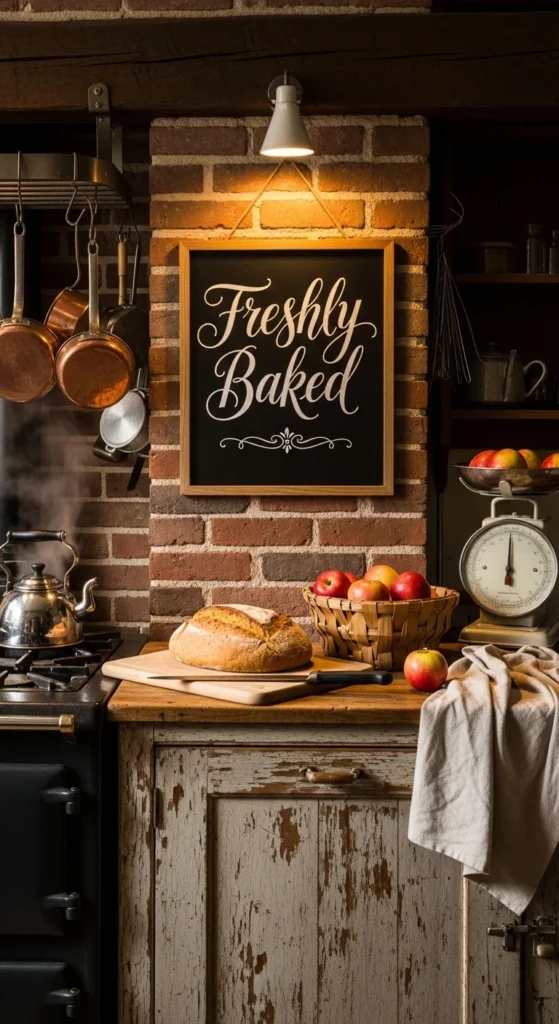 how to decorate kitchen chalk signs
