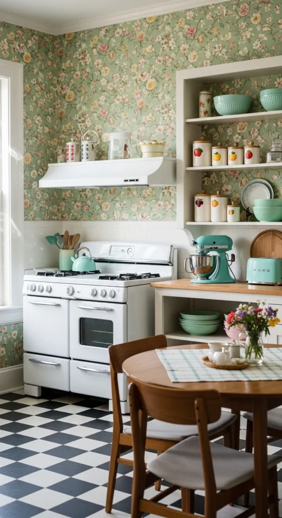 how to decorate mint green kitchens