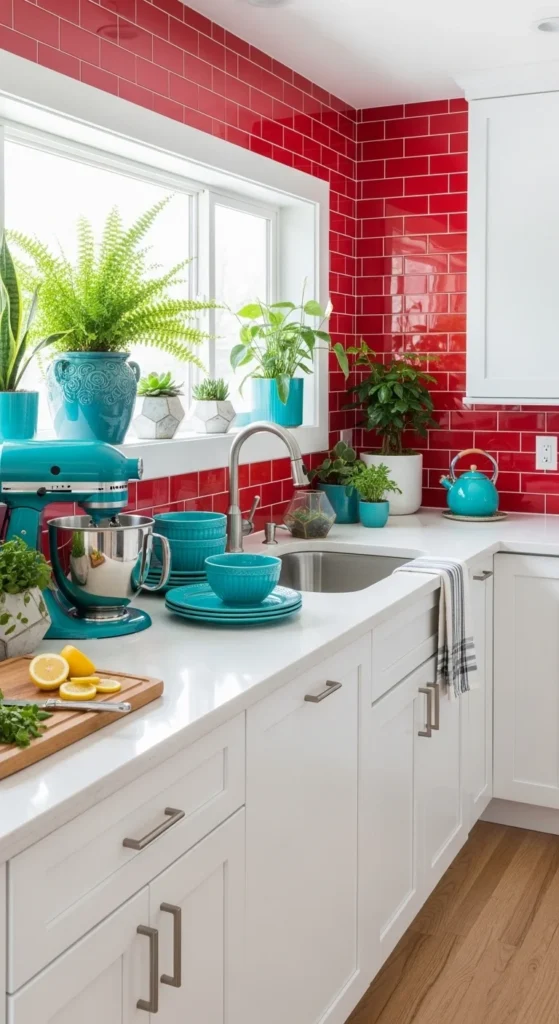 how to decorate with colorful accents