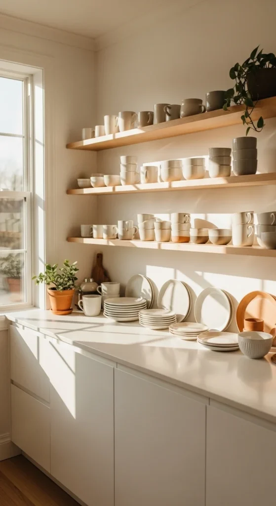 how to decorate with mugs & dishware