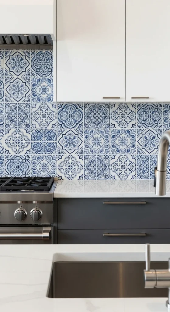 how to decorate with patterned tiles