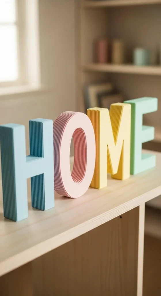 3D Paper Letters
